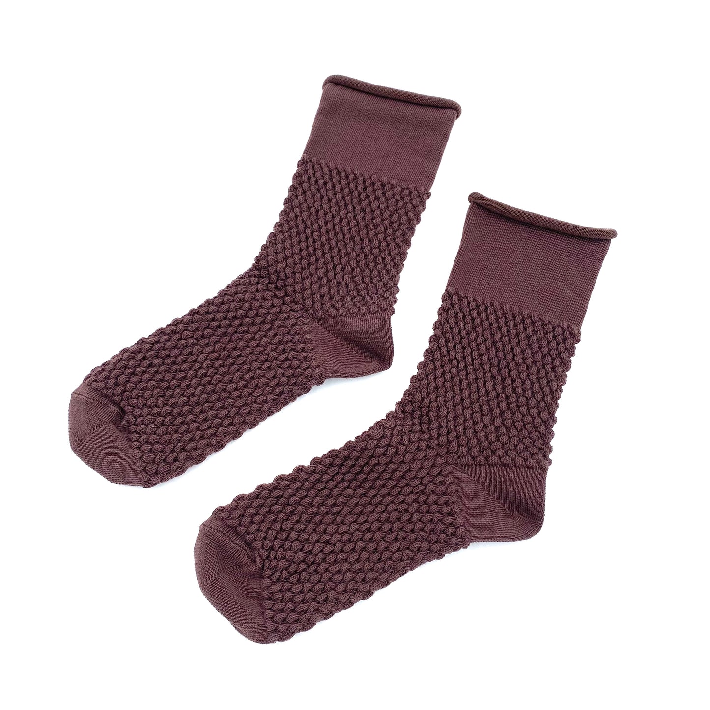 ポコポコくつ下　ゴムなしくつ下　4カラー　綿コーマ　オーガニックコットン　新潟　KU2401