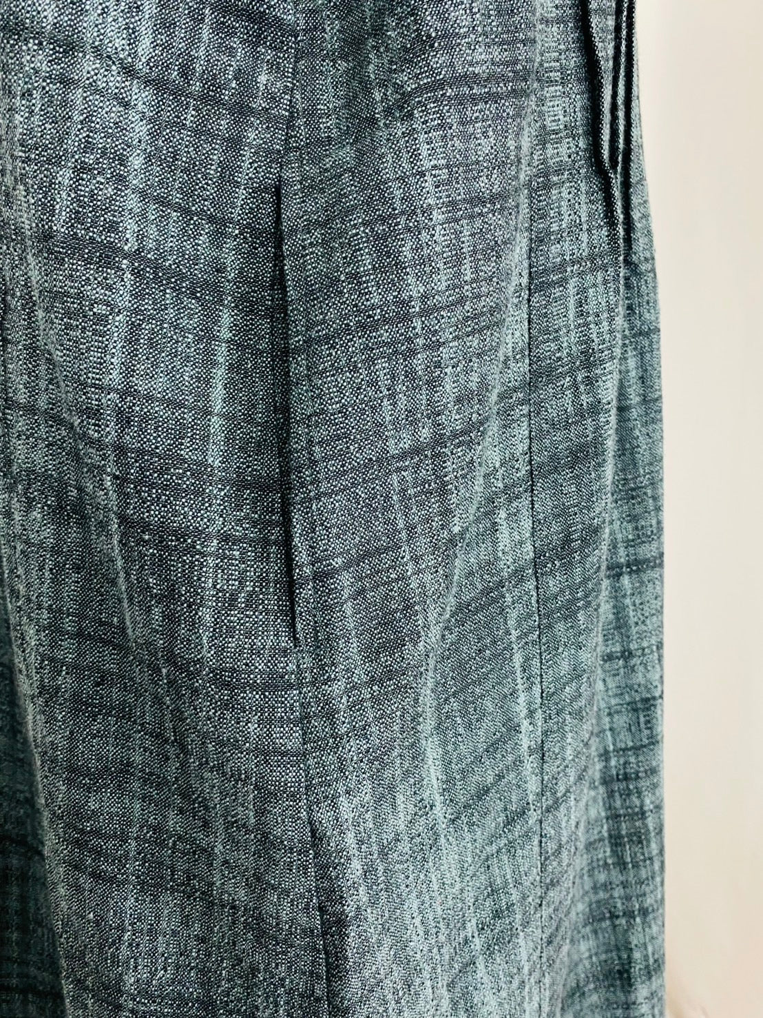 【遠州織物】 ピンタックのワンピース　2カラー　逆スラブ　252091