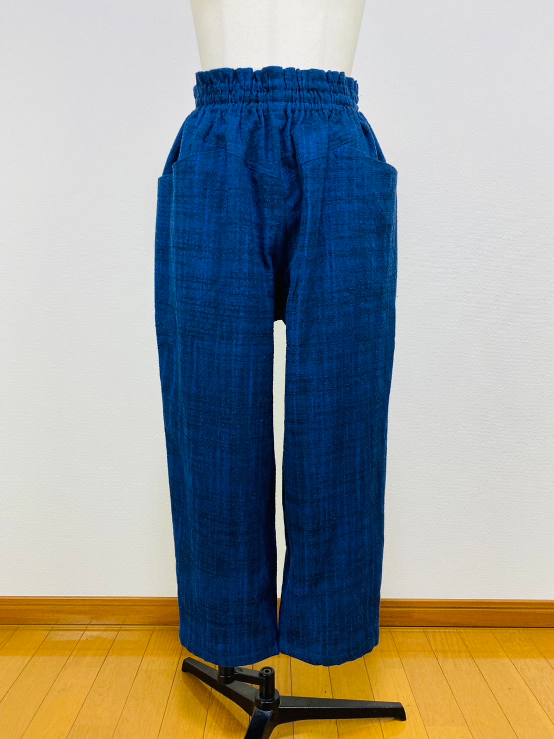 【遠州織物】ヨーク切替えパンツ　2カラー　逆スラブ　245051