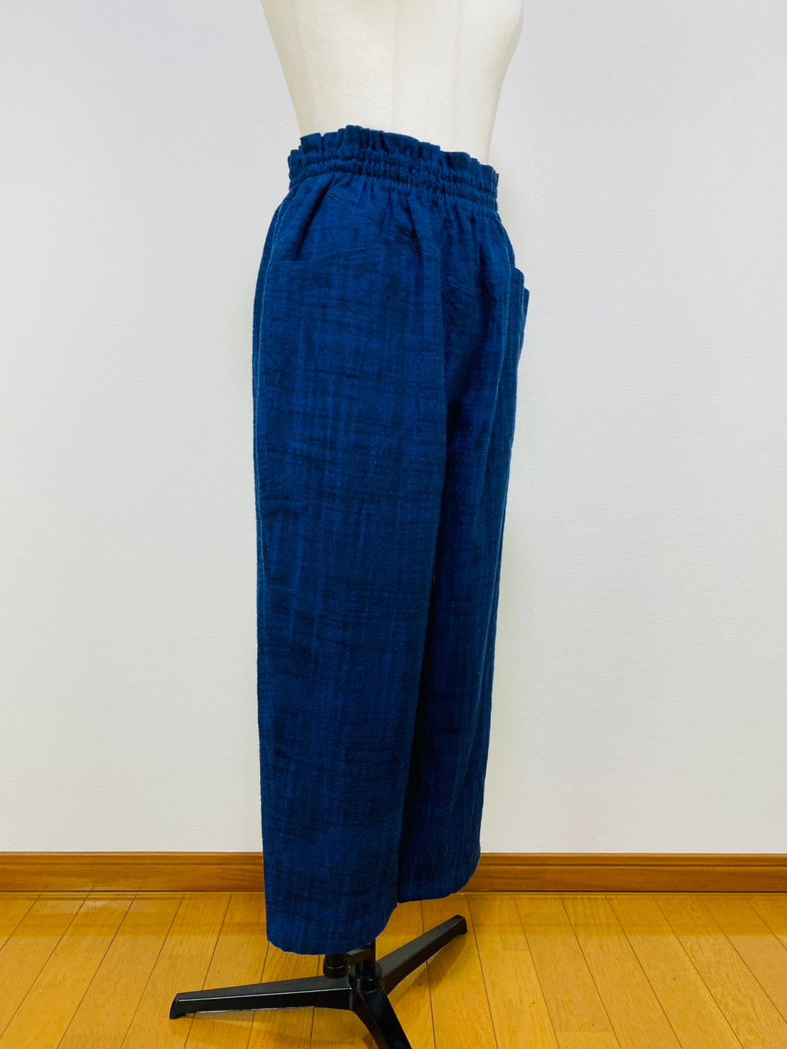 【遠州織物】ヨーク切替えパンツ　2カラー　逆スラブ　245051