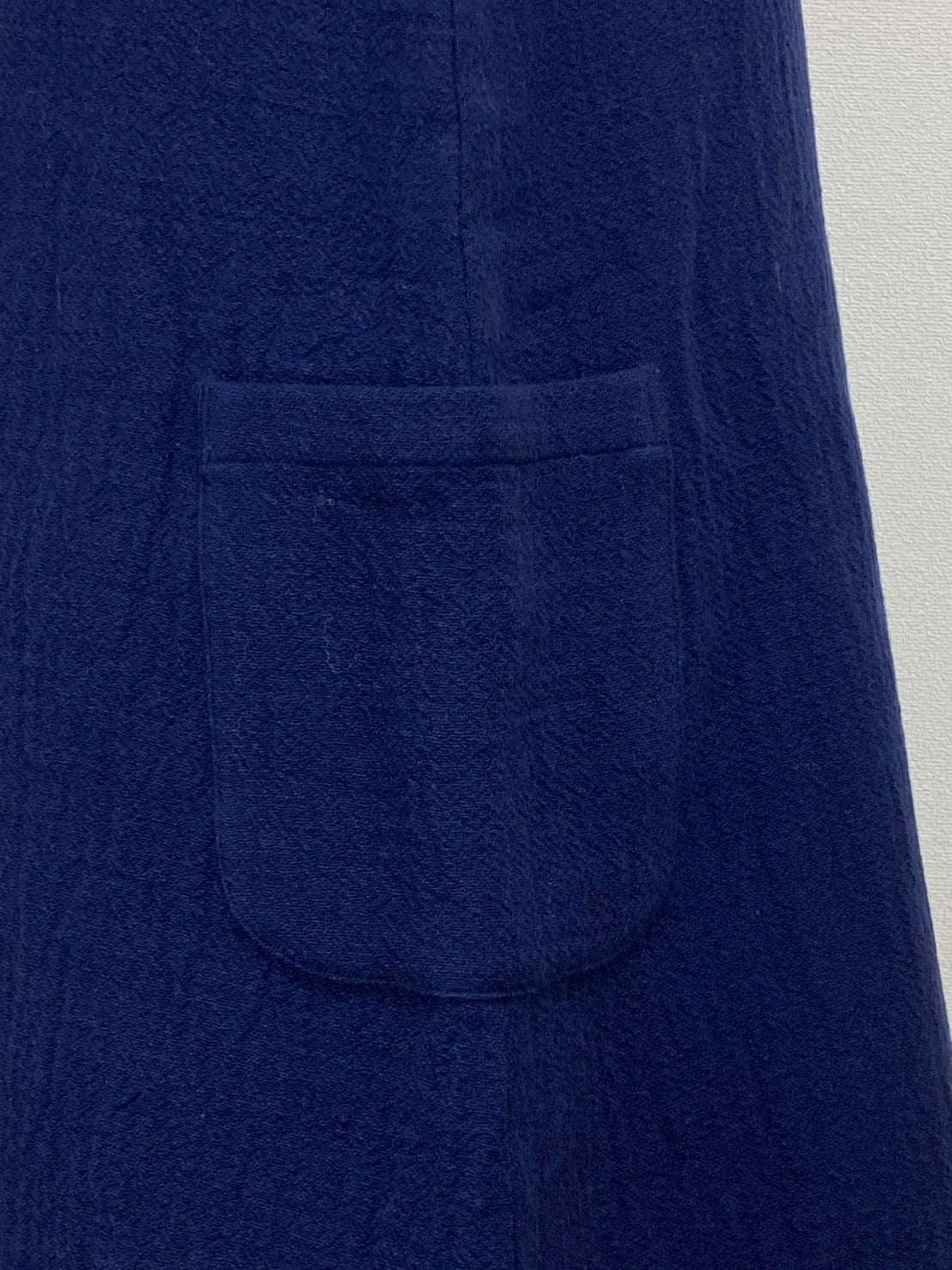 【遠州織物】タブリエ　逆スラブ二重織　紺 246022