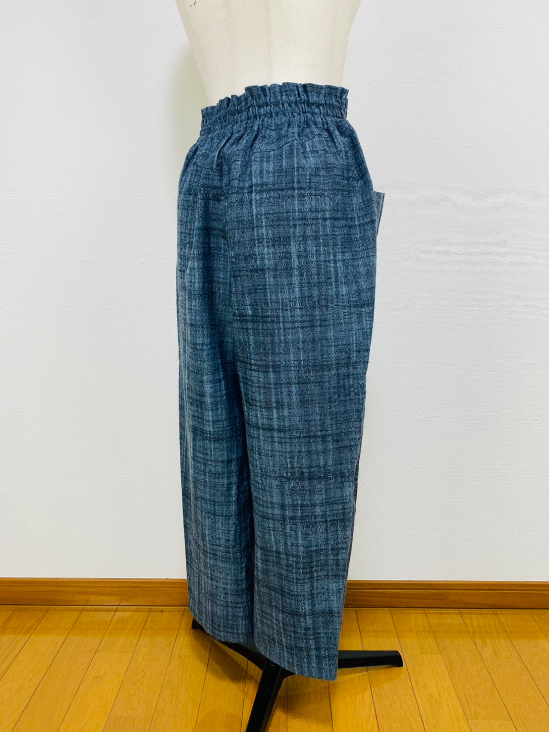 【遠州織物】ヨーク切替えパンツ　2カラー　逆スラブ　245051