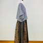 【遠州織物】　ゆったりポンチョ　3カラー　逆スラブ二重織   204022　