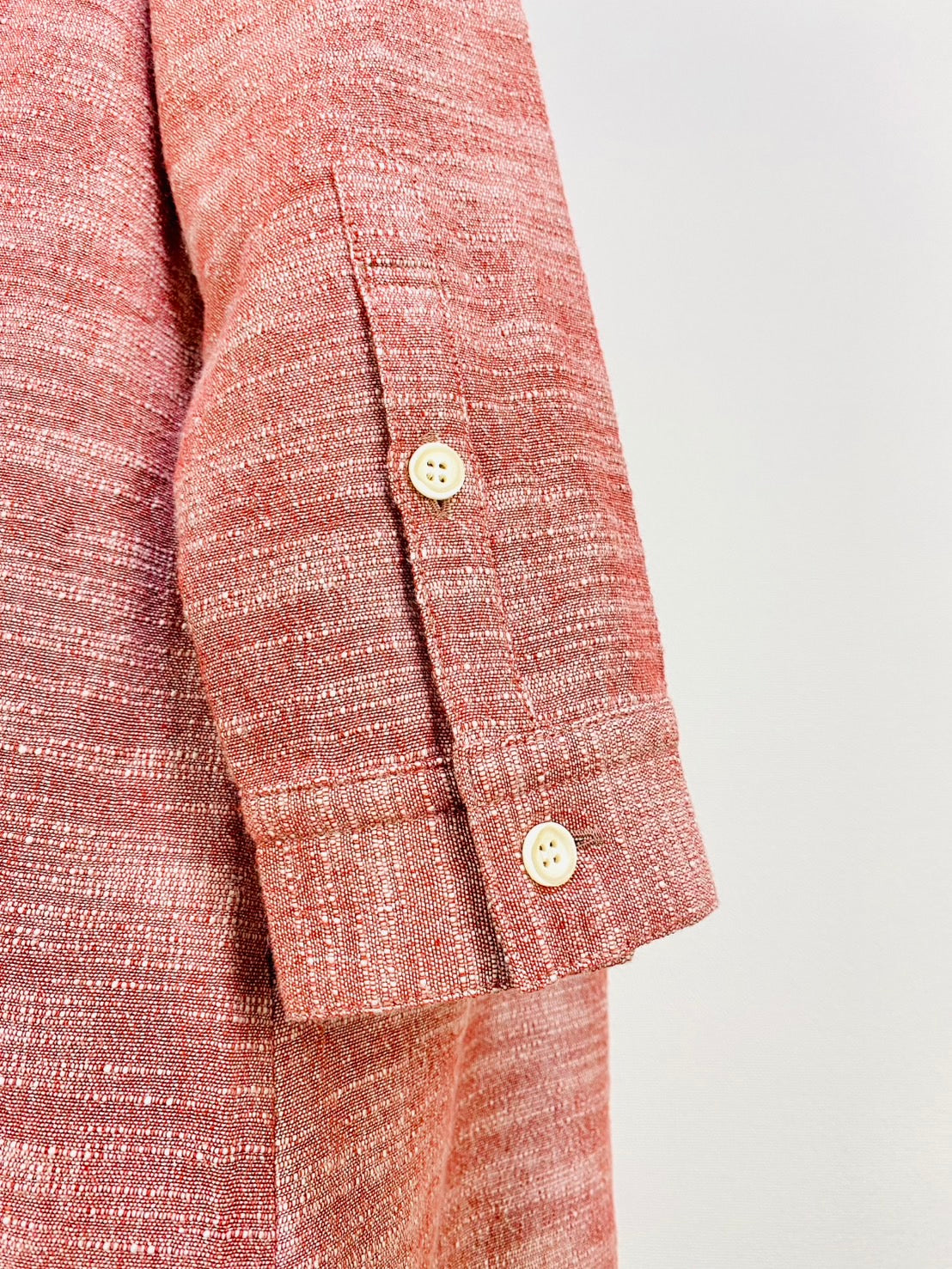 【遠州織物】シャツワンピース   2カラー　逆スラブ　222131