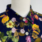 半袖パフスリーブブラウス　多色プリント花柄　ラスタースケアー　83034