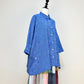 【高島ちぢみ】前開きワイドブラウス　3カラー　綿際染よろけ織　243038