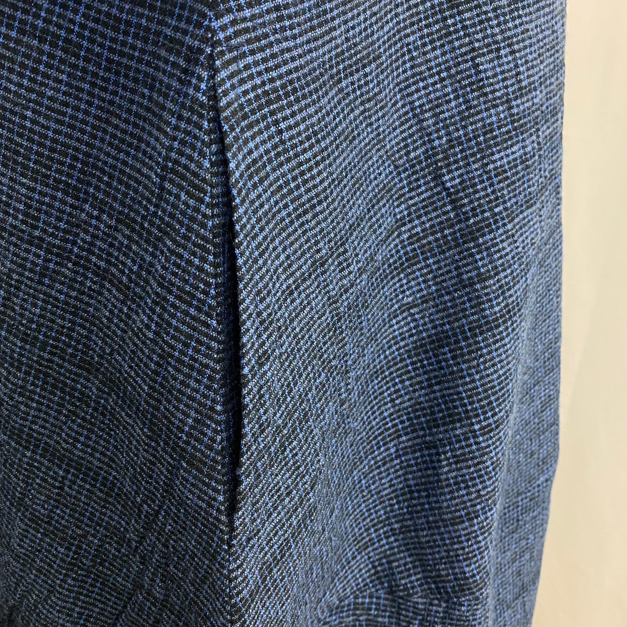 【遠州織物】　切替えビッグワンピース   3カラー　遠州織物　青みじん絣楊柳　逆スラブ  232011